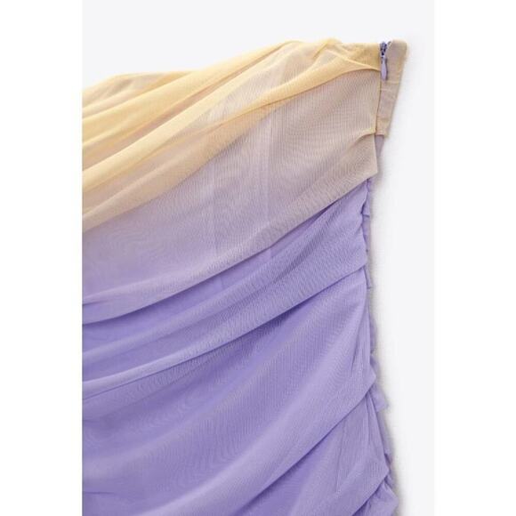 Zara STRAPLESS TULLE DRESS Size Medium - Picture 12 of 15